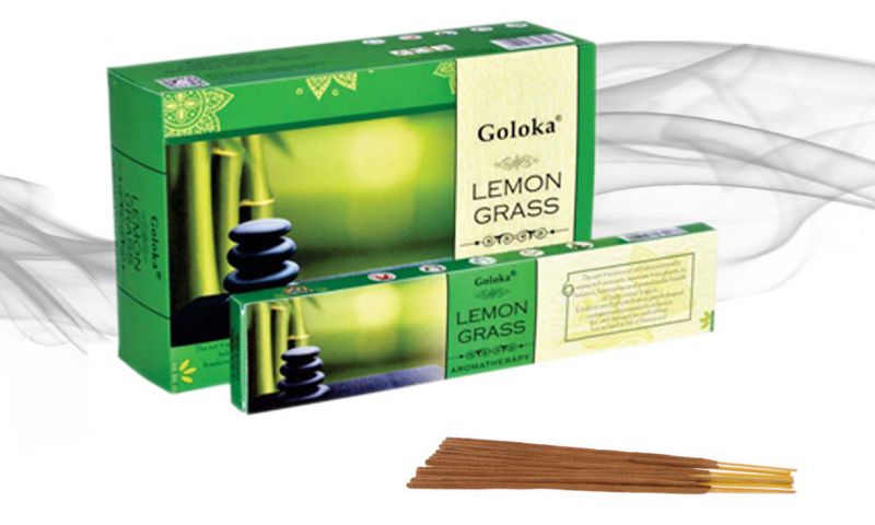 Incienso Goloka aromaterapia lemongrass