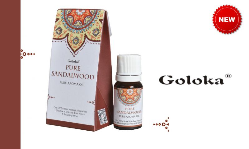 Aceite aromático Goloka mysuru madera sándalo 10 ml.