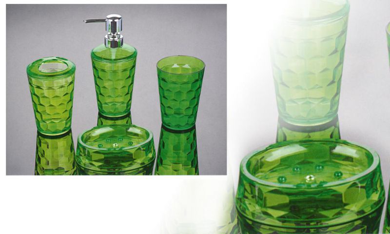 Bandeja de jabón acrílica bubbles verde